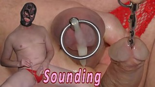Sounding with cumshot. Urethral bi f film english inserting toy kinky bdsm from Holland