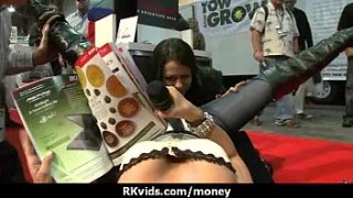 Amateur Chick Takes Money For uncovered boobs A Fuck