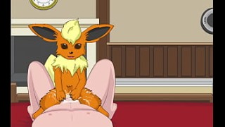 Pokemon Off White sexx yoga - Flareon
