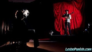 (abigail&ampjessa) Cute Lez Get lap dance videos Sex Dildo Punish On Cam By Mean Lesbian movie-04