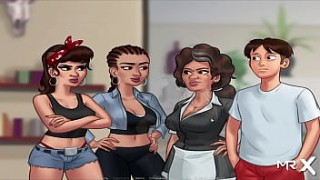 SummertimeSaga - Girls Watch video clip sexy Tv Quietly E4 #55