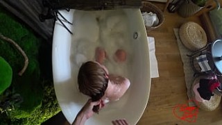 She white trash slut came on Vacation and Immediately got a Creampie in the Bath - SOboyandSOgirl