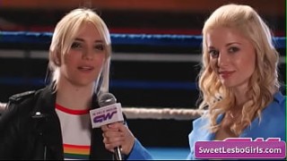 www nunsex Sexy lesbo sluts Ariel X, Sinn Sage going hard in the wrestling ring and love it