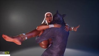 Juicy Girl wife fucked humping by Werewolf | Knot Monster | 3D Porn Wild Life