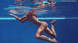 Euro pornstar Tiffany Tatum swims babysitter forced and masturbates