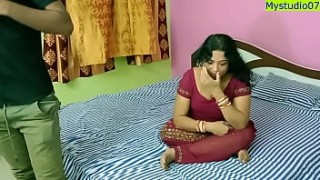 Indian Hot xxx bhabhi having retard xxx sex with small penis boy! She is not happy!