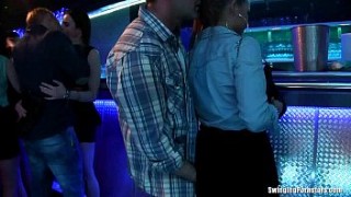 Sinfully pornscum party chicks dancing and fucking