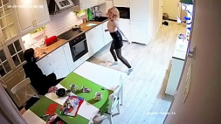 Dancing majinbootee Girl Gets Blow &amp Fuck at Kitchen
