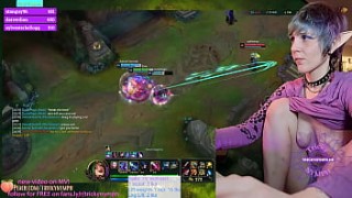 Tricky Nymph Plays League of Legends on youprn Chaturbate! 25 on Jinx!!