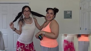 FLIPSLIDE CHALLENGE LOSER GETS A PANTSING WITH sunny leone porn film US GIRLS