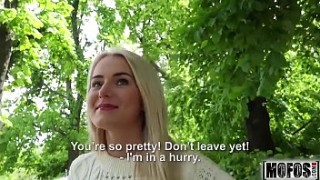 Blonde Hottie Fucks Outdoors batrumxx video starring Aisha - Mofos.com