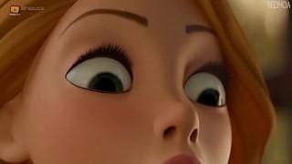 Rapunzel gives Blowjob and gloryhole swallow gets Fucked! (Extended Version)