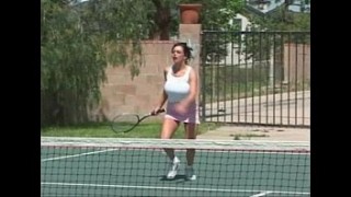 couple risky fucking in public Angelica Sin   tennis tits