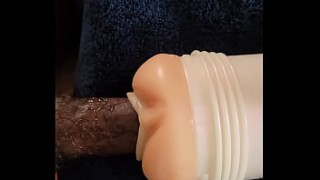 Black Cock xvideos image vs Fleshlight While Watching Porn #2