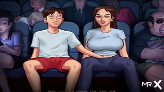 SummertimeSaga sxyxxx - Pussy Caressing at the Cinema in a Public Place E3 #22