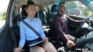 women sucking dogs Cocksucking brunette eurobabe fucks her driving student