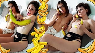 Two lesbians and porn vedio bananas - Darcy Dark &amp Regina Rich